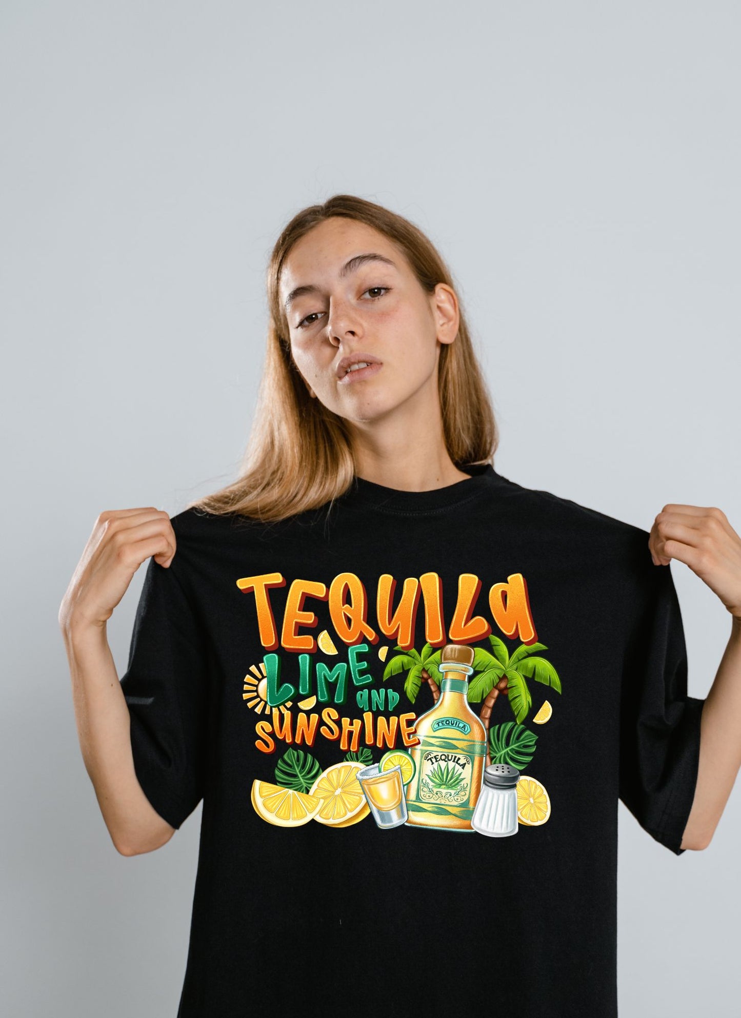 Tequila, Lime & Sunshine T-Shirt – Summer Party Vibes Tee