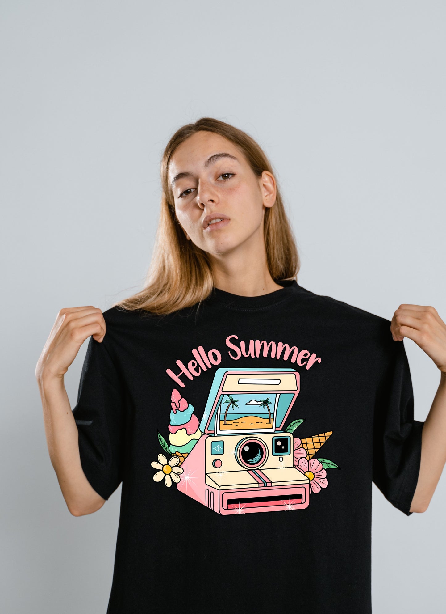 "Hello Summer" T-shirt with Colorful