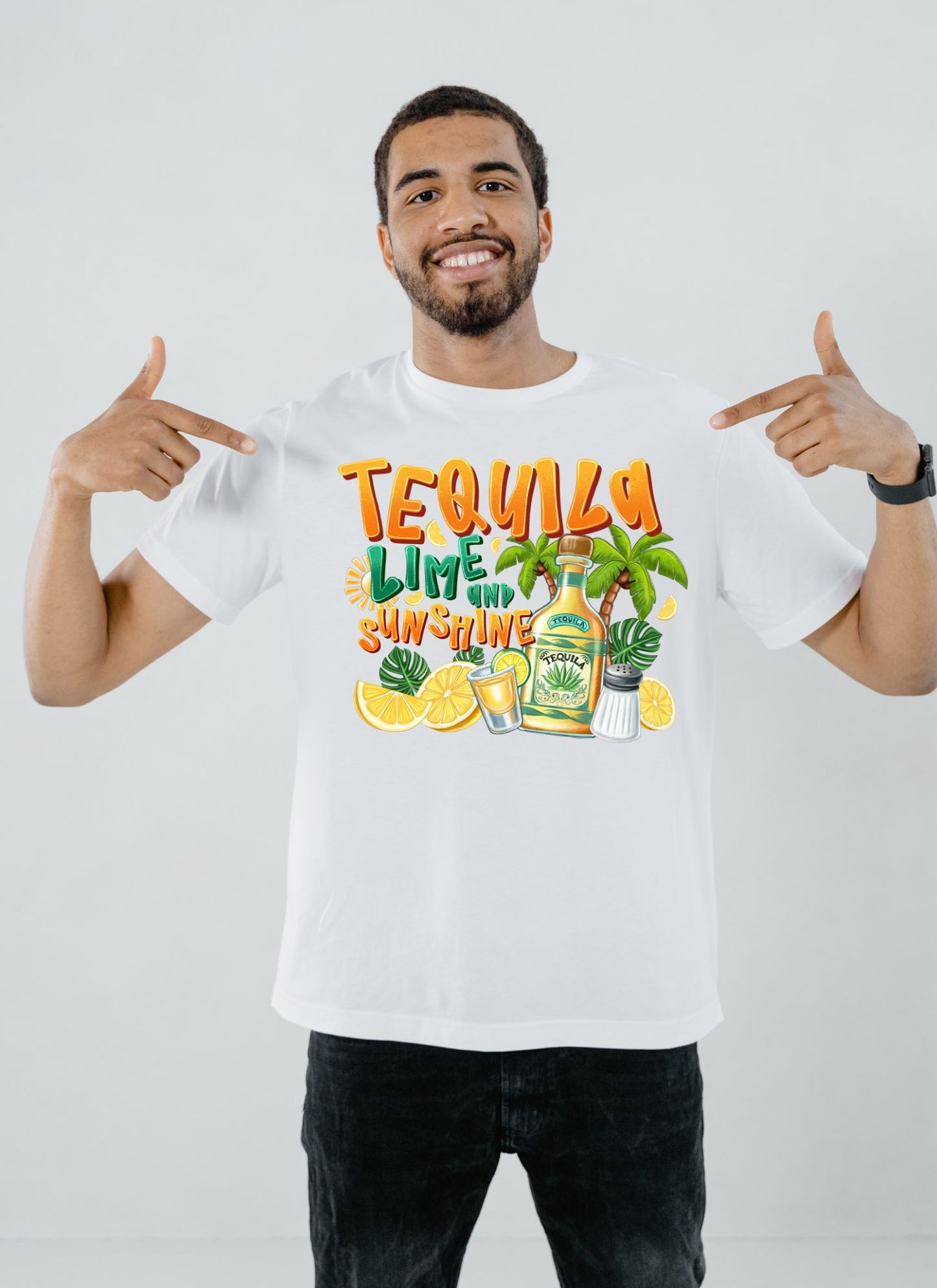 Tequila, Lime & Sunshine T-Shirt – Summer Party Vibes Tee