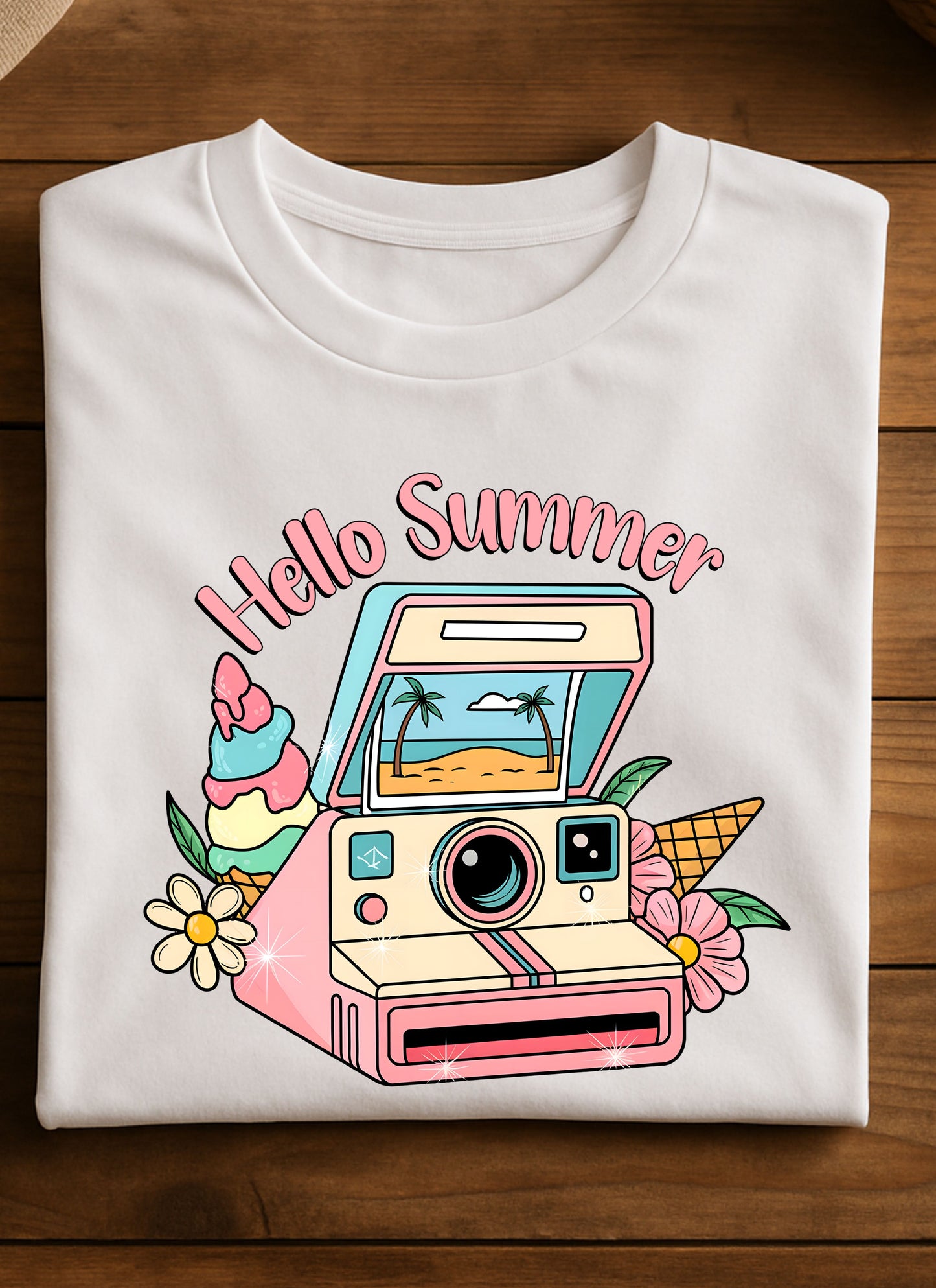 "Hello Summer" T-shirt with Colorful