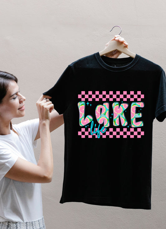Like Life Retro T-Shirt – Pink Girl Vintage Vibes Tee